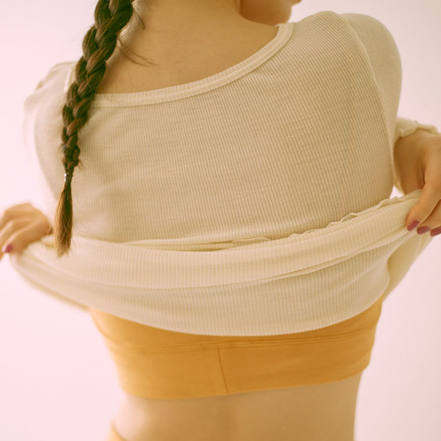 【WEB限定】me.(ミードット)　merino woolロングスリーブ