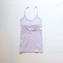 コットンシルクパッド入りキャミ