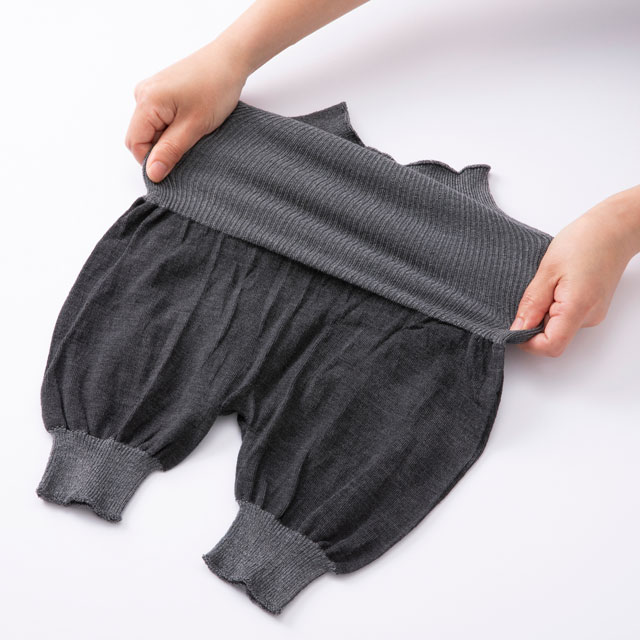 シルクの腹巻かぼちゃパンツ