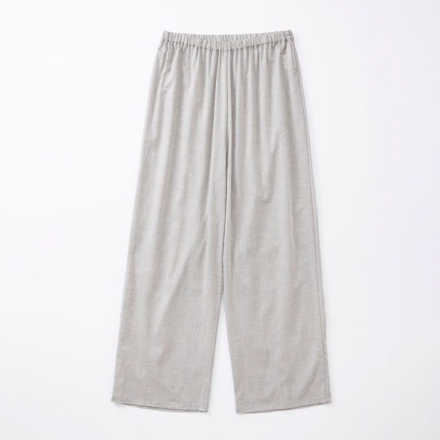 すずやか綿の重ね着ワイドパンツ