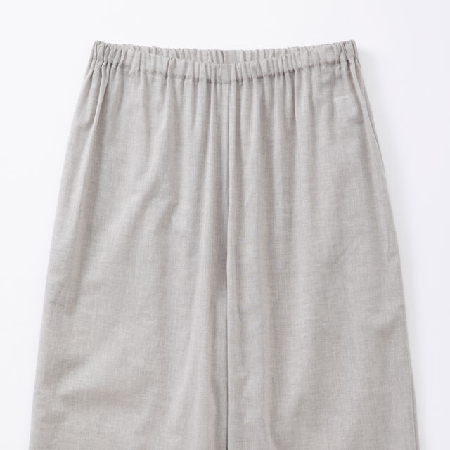 すずやか綿の重ね着ワイドパンツ