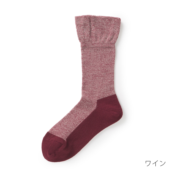 しめつけないくつしたウールクルー