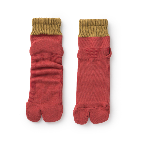 山を登るくつした