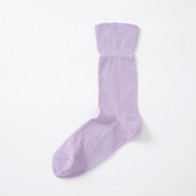 【WEB限定】しめつけないくつした綿麻クルー