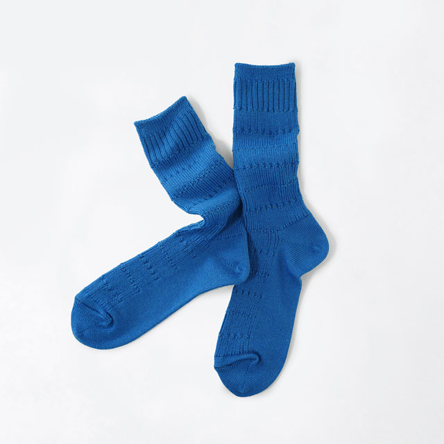 SOCKS HOOH　ウォッシャブルファインウール　ブルーＳサイズ(22-24cm)