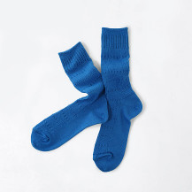 SOCKS HOOH ウォッシャブルファインウール ブルーSサイズ(22-24cm)