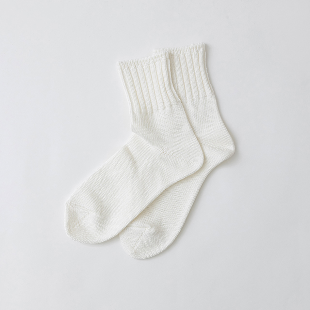 SOCKS Menu No.２ ZIMBABWE COTTON ホワイト M