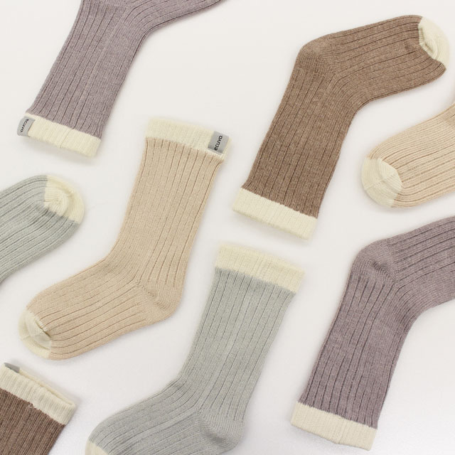 RIB　　STITCH　SOCKS ブルーベリー フリー