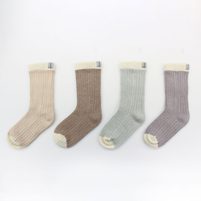 RIB　　STITCH　SOCKS ブルーベリー フリー