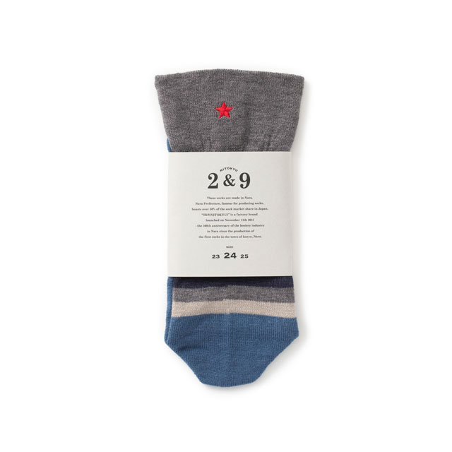 片足ずつのくつした　ボーダー【お求めやすくなりました】