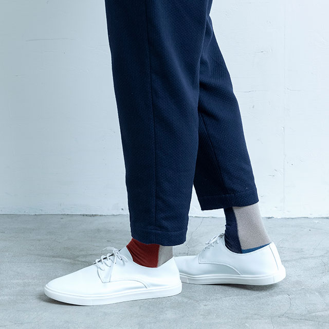 片足ずつのくつした　ボーダー【お求めやすくなりました】