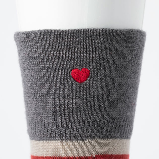 片足ずつのくつした　ボーダー【お求めやすくなりました】