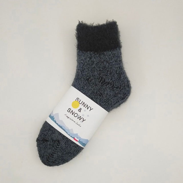 SUNNY＆SNOWY　インサイドモヘア グレー M