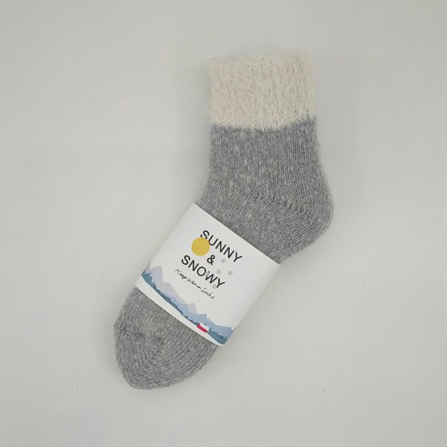 SUNNY＆SNOWY　インサイドモヘア グレー M