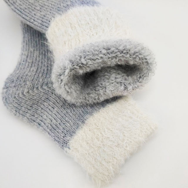 SUNNY＆SNOWY　インサイドモヘア グレー M