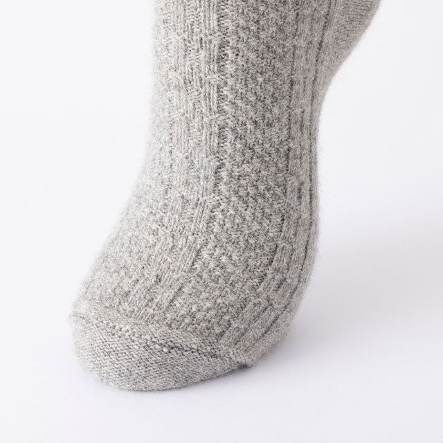 ウールフォックスの模様編みくつした