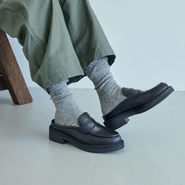 しめつけないくつしたウールクルー