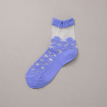 靴下　透かし編み