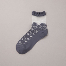 靴下　透かし編み