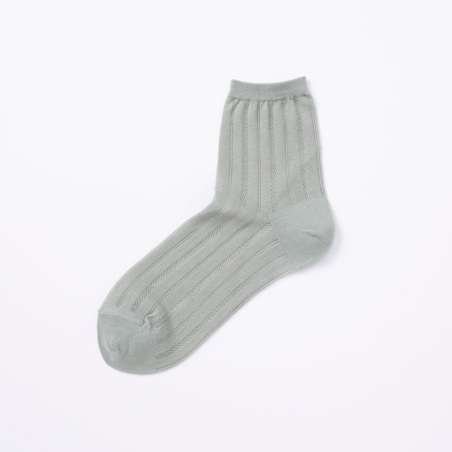 靴下　透かし編み