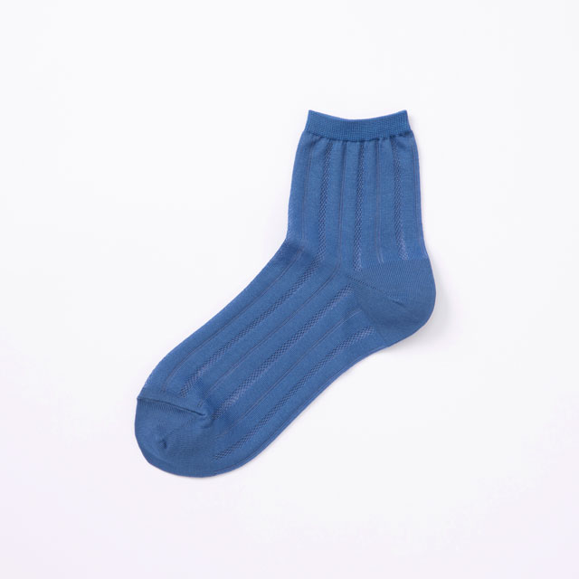 靴下　透かし編み