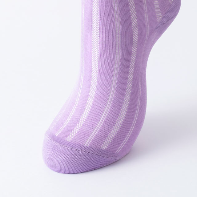 靴下　透かし編み