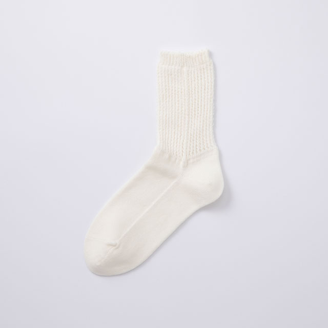 靴下　透かし編み