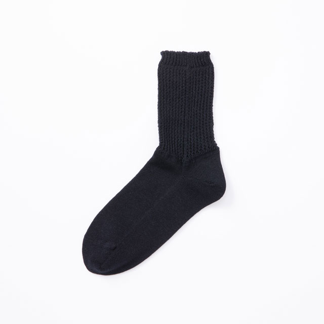 靴下　透かし編み