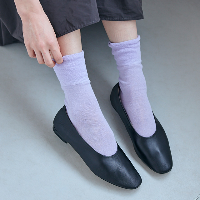 しめつけない靴下　綿麻