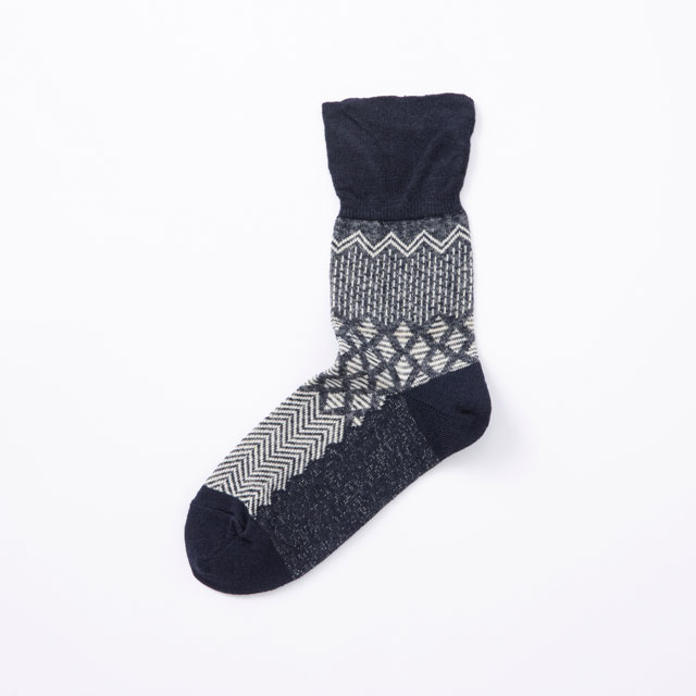 しめつけない靴下　綿麻