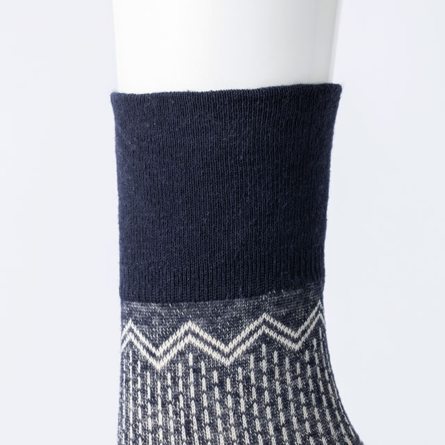 しめつけない靴下　綿麻