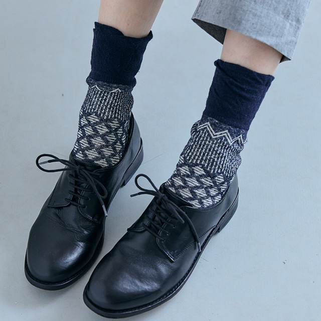 しめつけない靴下　綿麻