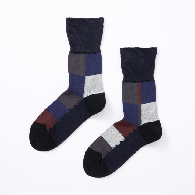 しめつけない靴下　綿麻