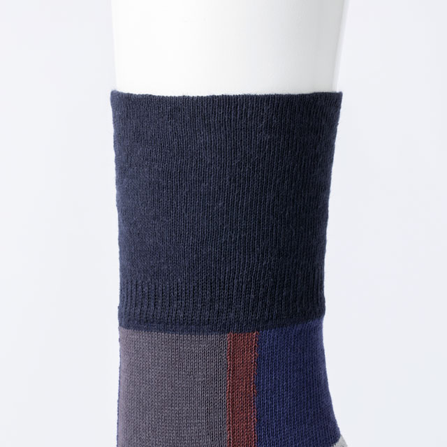 しめつけない靴下　綿麻