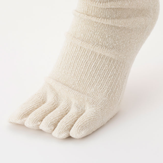【WEB限定】SILKKI　シルッキ五本指ソックス　White　M（23-25）