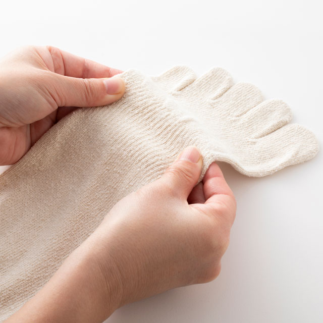 【WEB限定】SILKKI　シルッキ五本指ソックス　White　M（23-25）