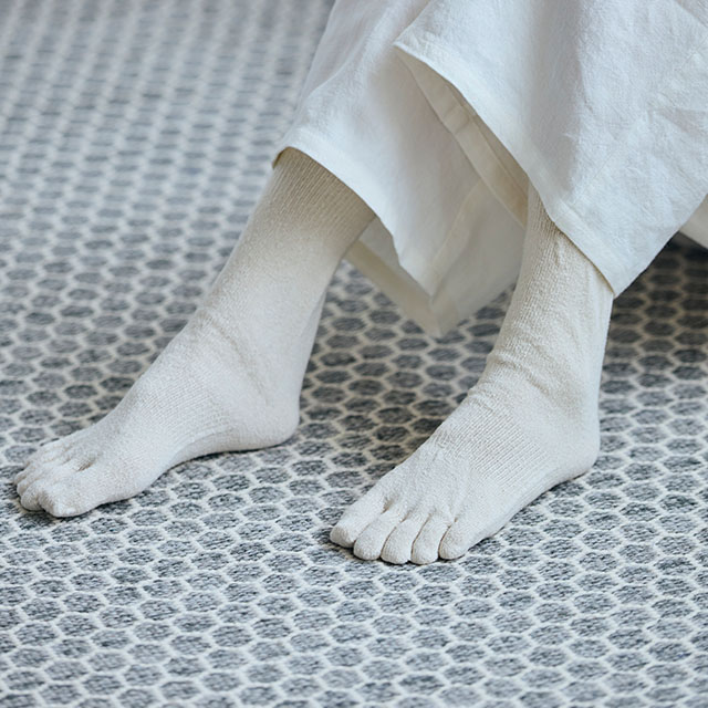 【WEB限定】SILKKI　シルッキ五本指ソックス　White　M（23-25）