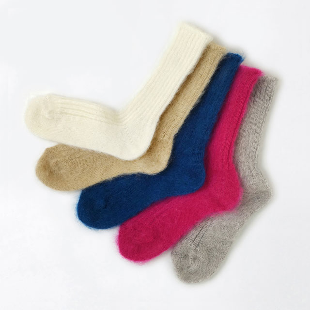 FEATHER　キッドモヘア ブルー S