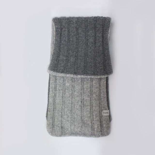 LONG SCARF　unisex charcoalgrey adult