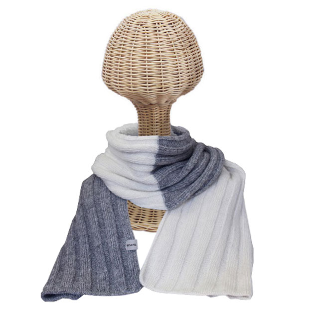 LONG SCARF　unisex charcoalgrey adult