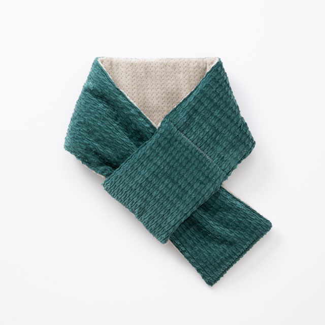 布ぬの中綿マフラー　ドビーコール