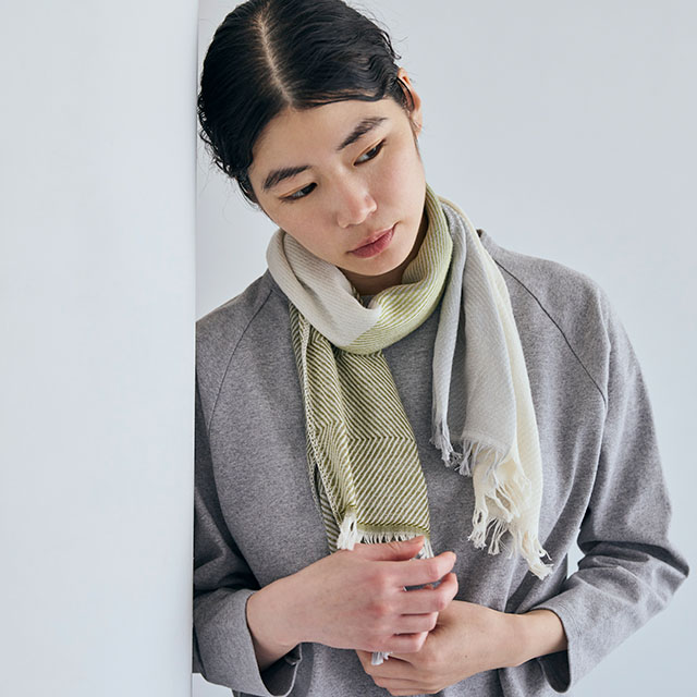 のりまき 中川政七商店　リング糸ドビー　ロングキュロット　カーキ色 リング糸ドビー ロングキュロット｜衣料品｜中川政七商店 公式サイト