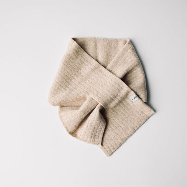 ショートマフラー natural　brown FREE