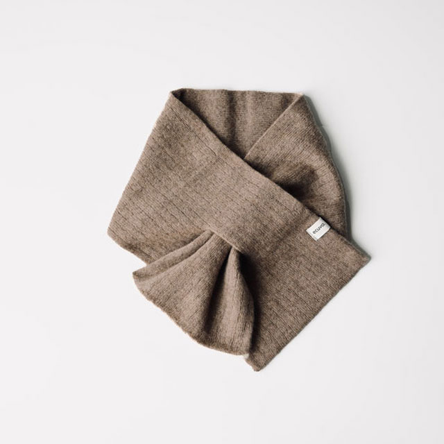 ショートマフラー natural　brown FREE