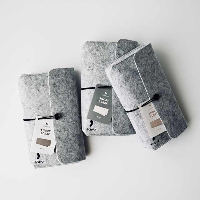 ショートマフラー natural　brown FREE