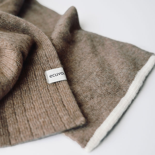 ショートマフラー natural　brown FREE