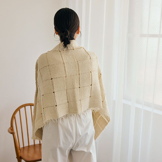 【WEB限定】SILKKI シルッキブランケットストール　White