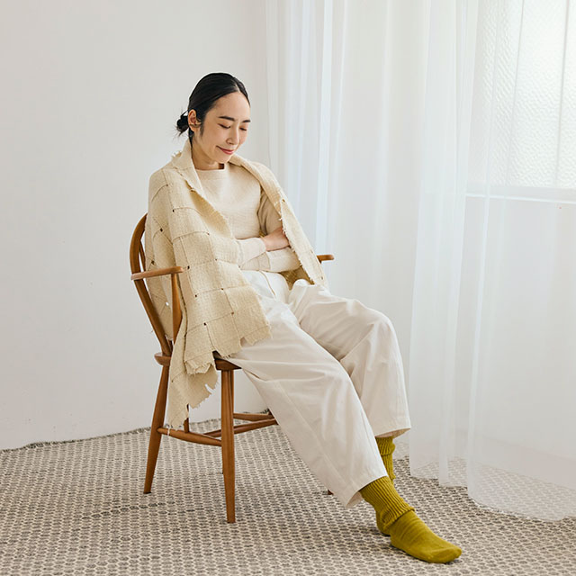 【WEB限定】SILKKI シルッキブランケットストール　White