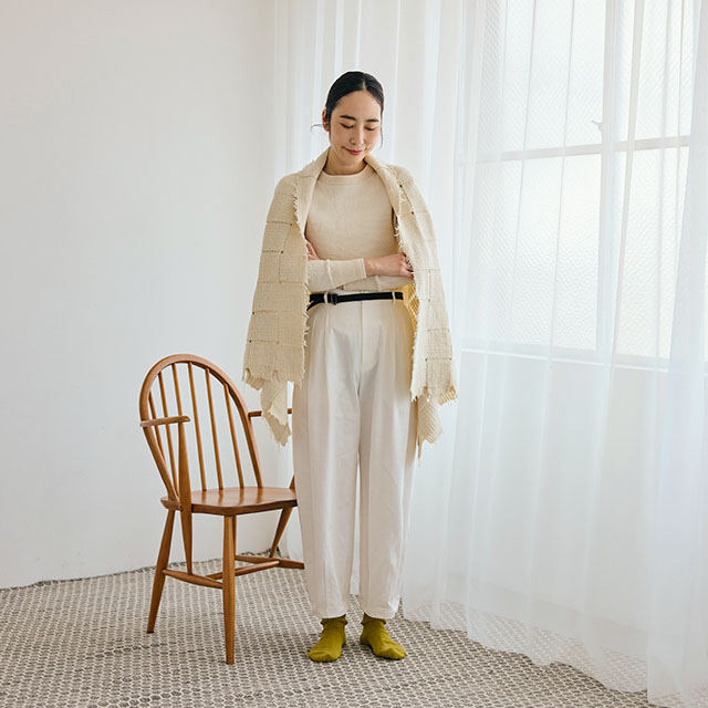【WEB限定】SILKKI シルッキブランケットストール　White