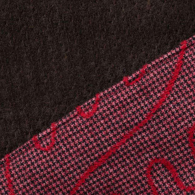 布ぬの中綿マフラー 刺繍
